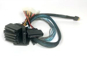 1 Meter SlimSAS 8i SFF-8654 to 8 X SFF-8639 U.3 Cable Tri-Mode: Purchase Now