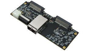External Mini SAS HD (SFF-8674) 8x to U.2 Dual Port PCIe 4.0 adapter