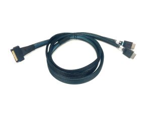 1 Meter MCIO 74P to 2X Oculink 4i Cable