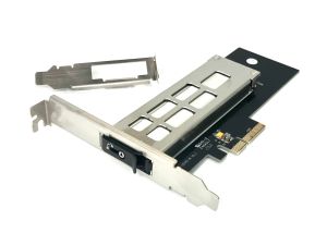Swappable NVMe U.2 M2 PCIe Slot Adapter Single SSD with Brackets