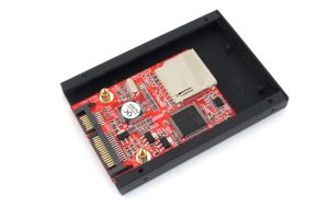 SD/MMC Card to SATA Adapter with Case