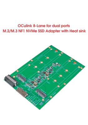 Oculink 8x to M.2/M.3 NVMe SSD x 2 Adapter