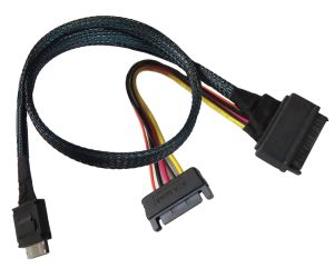 50cm PCIe Gen 4 16 GT/s OCulink to U.3 Cable