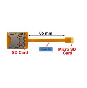 SD to Micro SD FPC Extender with 65mm Flex Cable