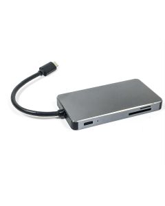 Type C to SD-TIF with 2 X USB 3.0 and PD Dongle Metal Shell