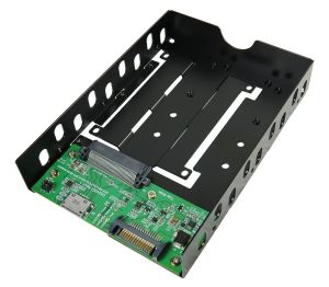 OCULINK to PCIe 4 GEN 4 16GT/s U.2 (SFF-8639) Adapter with 3.5 Inch Metal Frame