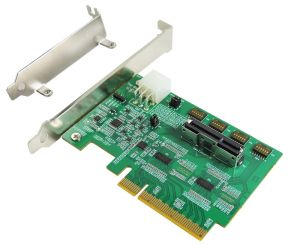 PCIe x8 Gen4 with ReDriver to Gen-Z 2C (EDSFF) AIC 