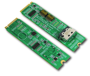 M.2 M-key PCIe 4.0 with ReDriver to MCIO 38P Adapter 