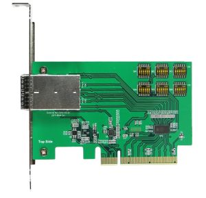 External Mini SAS HD 1x2, 4X with ReDriver to PCIe x8 Golden Finger 