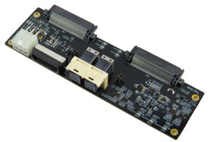 SFF-8673 1x2, 4X to U.2 Dual Port AIC Adapter Card