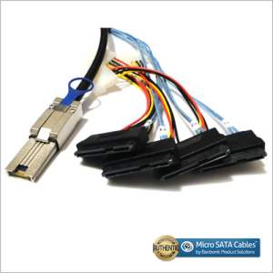 Mini-SAS SFF-8088 26P to 4 X SAS SFF-8482 29 Pin Cable