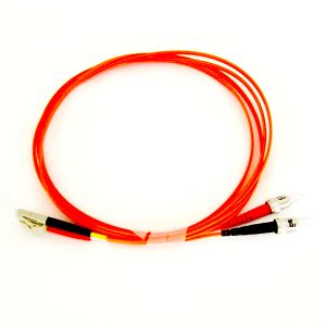 Fiber Optic Cable - Multimode Duplex 50/125 - OFNP Plenum - LC/ST - 2 Meter